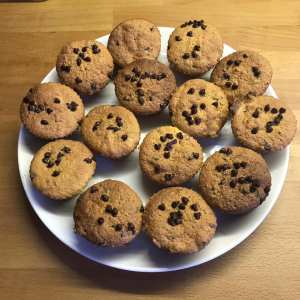muffins sans gluten aux pépites de chocolat
